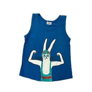Oeuf Bunny Graphic Tank Top Size 4